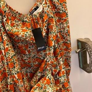 Nasty Gal Flower print dress Size 10